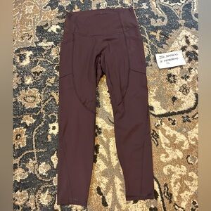 Everlane Perform womens dark purple activewear yoga Leggings pants size medium